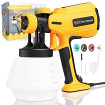 Pulverizador de tinta KOVDON 2024 HVLP de 700 W atualizado com 4 bicos