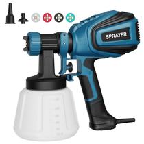 Pulverizador de tinta VONFORN VF803 700W HVLP com 4 bicos e 3 padrões