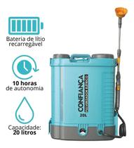 Pulverizador Elétrico Bateria Lítio 20 litros Confiança