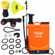 Pulverizador Elétrico e Manual Profissional 8 Amperes 16 Litros Laranja VP16L8A Com 3 Bicos Vulcan