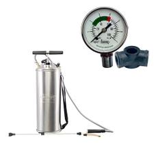 Pulverizador Inox Compressão Prévia 10 Litros + Manometro - Guarany