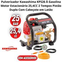 Pulverizador Kawashima KPS26 À Gasolina Motor Estacionário 25,4 CC 2 Tempos Pistão Duplo Com Cabeçote De Latão Pulverizador Kawashima KPS26 À Gasolina Motor Estacionário 25,4 CC 2 Tempos Pistão Duplo Com Cabeçote De Latão