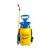 Pulverizador Top Garden Pressão Manual Amarelo e Azul 5L para Jardim