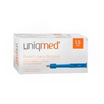 Punch Dermatológico 1.5mm Estéril CX c/ 10un. Uniqmed