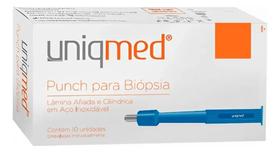 Punch Para Biopsia 4.0 Mm - Caixa Com 10 Unidades - Uniqmed