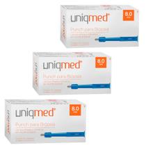 Punch para biópsia 8,0mm kit 3cx uniqmed tamanho:8,0mm Punch para biópsia 8,0mm kit 3cx uniqmed tamanho:8,0mm