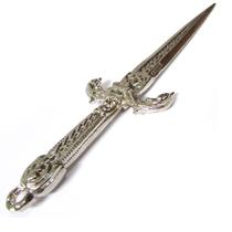 Punhal Athame Duas Cabeças de Aguia Prata