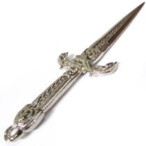 Punhal Athame Fenix Wicca ou Ciganos 21cm - Prata