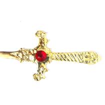 Punhal Cigano Athame Wicca Dourado Ritual Simpatia Proteção Defesa Assentamento