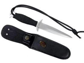 Punhal Elmo Tático Faca Militar Aço Inox Paracord 5 Pol