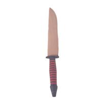 Punhal Metal Níquel Com Cabo Preto e Vermelho 20 Cm