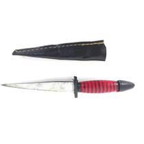 Punhal Preto e Vermelho 12 cm Assentamento Exu Pomba Gira Umbanda Candomblé