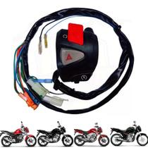 Punho De Partida Cb500 Para Titan Fan Cg 160 150 Interruptor Com Pisca