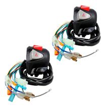 Punho De Partida Com Pisca Alerta Cb500 Fan 150 Titan 160 Start 160 Com Plug Peças:2 Peças Punho De Partida Com Pisca Alerta Cb500 Fan 150 Titan 160 Start 160 Com Plug Peças:2 Peças