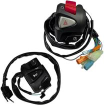 Punho Interruptor Partida Cb500 Punho Chave Luz Titan Fan Start 125 150 160 2014 A 2024 Com Lampejador