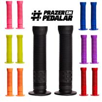 Punho Luvinha Manoplas De Bike Bicicleta Bmx Freeride Dh Mtb 150mm Longa Com Flange Prazer Em Pedalar