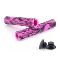 Punho manopla absolute bmx 3 165mm sem flange rosa/preto