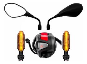 Punho Partida Cb500 Pisca Cb250f Sequencial Retrovisor F800