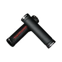 Punhos De Guidão De Bicicleta Em Couro Fibra Antiderrapante Para Bicicleta Urbana, Scooter E MTB Com