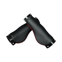 Punhos De Guidão De Bicicleta Em Couro Fibra Antiderrapante Para Bicicleta Urbana, Scooter E MTB Com