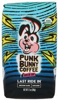 Punk Bunny Coffee Torra Média Escura, Café Orgânico Moído, Last Ride In, 340 g