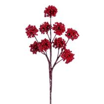 Puntas Navideñas de Vegetación Vickerman con Bayas y Pompones Rojos 14 cm Puntas Navideñas de Vegetación Vickerman con Bayas y Pompones Rojos 14 cm