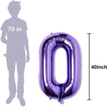 Pupple Grande 40 polegadas Números 0 Festa de Aniversário Decoração de Casamento