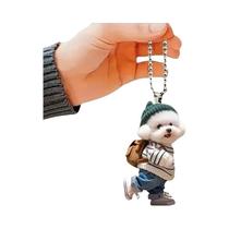 Puppy Man Mochila Espelho Retrovisor Pingente Enfeites De Pendurar Para Mulheres Homens Decoração De