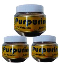 Pupurina Metálica extra fina Ouro Rico 150g alta qualidade Pupurina Metálica extra fina Ouro Rico 150g alta qualidade