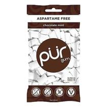 Pur Goma De Mascar Sem Açúcar Com Xilitol Chocolate Mint Pur Goma De Mascar Sem Açúcar Com Xilitol Chocolate Mint