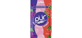 Pur Jumbo Goma Mascar s/açucar c/Xilitol Uva/Melância - 81g