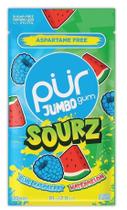 Pur Jumbo SOURZ Goma Mascar sem açúcar com Xilitol Framboesa Melância -81g
