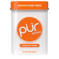 Pur Mints Tangerine Tango Bala Sem Açúcar Com Xilitol Tangerina