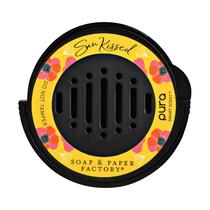 Pura and Soap & Paper Factory Collab - Refil de perfume - Fragrância para difusor de carro Pura - Refil de perfume limpo e luxuoso - Fragrância de longa duração por 30 dias - Acessório de carro de primavera e verão - Sun Kissed