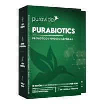 Purabiotics 60 Cápsulas 18 Bilhões Probióticos Puravida - Flora Intestinal
