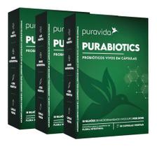 Purabiotics Probióticos Vivos 3 X 30 Cápsulas Puravida