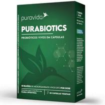 Purabiotics - Probióticos Vivos em Cápsulas - (30 caps) - Puravida