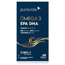 Puravida Ômega 3 EPA DHA Suplemento Alimentar 60 Cápsulas Puravida Ômega 3 EPA DHA Suplemento Alimentar 60 Cápsulas