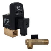 Purgador Eletrônico Automático Com Filtro Rosca 1/2 16 Bar