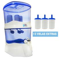 Purificador Água Alcalina Ionizada 3velas + 3velas Extras Branco Premium - Filtros Brasil Alcalino