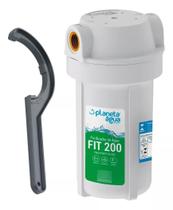 Purificador Água Filtro Planeta Água Fit 200 Torneira Pia Bebedouro Carvão Ativado POU Branco