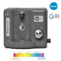 Purificador Água Natural Alcalina Ionizada c/ Ozônio Fitzon Cinza 220v - Brazon Purificador Água Natural Alcalina Ionizada c/ Ozônio Fitzon Cinza 220v - Brazon