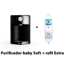Purificador Baby Soft Preto + Refil