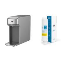 Purificador de Água EOS Mineralle Slim Touch Eletrônico Prata EPE08S Bivolt Filtro Refil EFP0 Purificador de Água EOS Mineralle Slim Touch Eletrônico Prata EPE08S Bivolt Filtro Refil EFP0