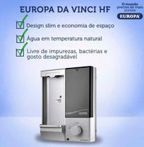 Purificador de Água Europa - Da Vinci HF Prata - Filtro De Água Natural