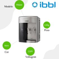 Purificador de Água, Filtro, Elimina odores, Grande vazão, Gelada, limpa, pureza, Saúde, IBBL Speciale FR600 Prata - 220V