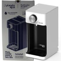 Purificador de água giom branco/preto água alcalina natural - Planeta Água