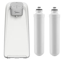 Purificador de Água Midea Slim Pure Branco Bivolt + 2 Filtro Refil Reserva Original