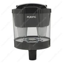 Purificador de água purific com refis alcalinum na cor preta e cristal