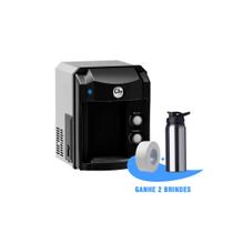 Purificador de água super alcalina ionizada com ozônio top life new heoxi refrigerado 110v Preto